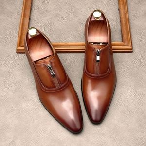 Nouvelles Chaussures Oxford en Cuir Véritable Style Anglais à Lacets avec Trois Boucles Connectées, Semelle Extérieure en Caoutchouc Antidérapante pour Mariages d'Automne - Product Image 3