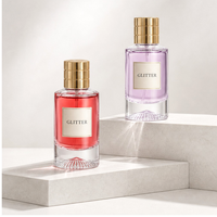Boîte cadeau de luxe pour flacon de parfum vide en verre de 30 ml, 50 ml, 100 ml, avec étiquette personnalisée, coffret cadeau de parfum