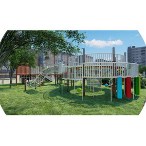 Parc d'attractions <span class=keywords><strong>extérieur</strong></span> personnalisé pour enfants, terrain <span class=keywords><strong>de</strong></span> <span class=keywords><strong>jeux</strong></span> <span class=keywords><strong>en</strong></span> <span class=keywords><strong>bois</strong></span> et acier inoxydable, glissante, personnalisé, bon marché - Product Image 4