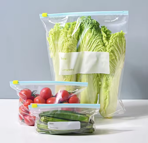 Restaurantware-Bag Tek 1 Quart Freezer <b>Slider</b> Bags 25 Disposable <b>Zipper</b> Pouch Bags - Product Image 1