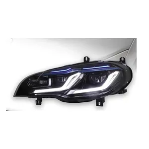 Modelo de carro AKD para BMW X5 E70 Faróis 2007-2013 E70 LED Estilo Azul DRL Lâmpada de Sinal Escondeu Acessórios Automotivos