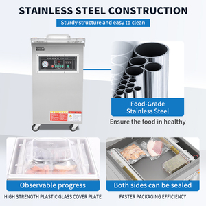DZ-400 Commercial Electric Single-Chamber Vacuum Sealer Food Vacuum Packing Machine for Foil Pouch for Commodity Storage - Product Image 3