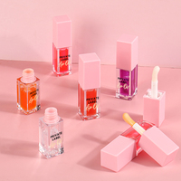 Huile à lèvres teintée fruitée non collante : hydratation intense et effet repulpant, formule végane, cosmétique en marque blanche