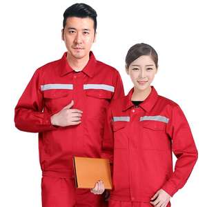 Мужской спецкостюм с длинными рукавами, износостойкий, на весну-осень, светоотражающие полоски на стройке, на заказ - Product Image 6