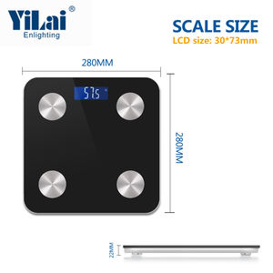 180kg/396lb Digitale Smarte BMI-Waage mit <span class=keywords><strong>BIA</strong></span>-Technologie Elektronische Badezimmerwaage Digitale Personenwaage - Product Image 5
