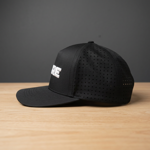 Custom 3D Puff Embroidery Logo Laser Cut Holes Snapback <b>Cap</b> Adjustable Breathable <b>Waterproof</b> Unisex Sports Casual Golfing <b>Cap</b> - Product Image 3