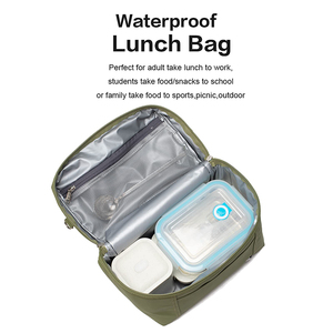 Hot Sale Portable Soft Cooler Lightweight Nylon Custom Logo Thermal Insulation <strong>Lunch</strong> <strong>Bag</strong> <strong>for</strong> Unisex Office Beach Outdoor Food - Product Image 6