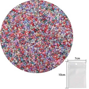 20 g/sac perles de rocaille en verre crème de haute qualité 2mm faites à la main bricolage perles de rocaille en vrac pour la fabrication de bijoux bracelet à bricoler soi-même faisant des perles - Product Image 5
