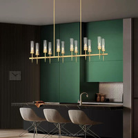 Lustres modernes de luxe léger pour salons, escaliers, salles à manger, hôtels. Lampes en cristal et en cuivre, fabrication sur mesure directe d'usine.
