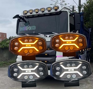 REDPUK Led Para <span class=keywords><strong>Camion</strong></span> Work Spotlight Truck 10inch 24V Led Spot Light Headlamp Led <span class=keywords><strong>4x4</strong></span> Jeep White Amber Drl Fit for Scania Volvo - Product Image 3