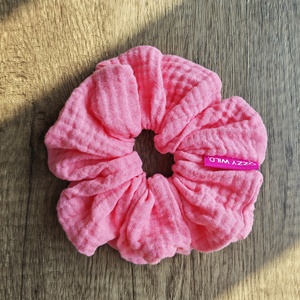 Coleteros de Gasa de Algodón Doble Personalizados para Mujeres y Niñas, Previenen el Frizz y la Rotura, Lazos Elásticos Grandes para el Cabello, para Cola de Caballo y Moño - Product Image 1