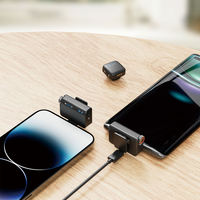 Microphone cravate magnétique sans fil universel M15 mini pour appareils photo et téléphones portables avec réduction de bruit IA et effets de réverbération