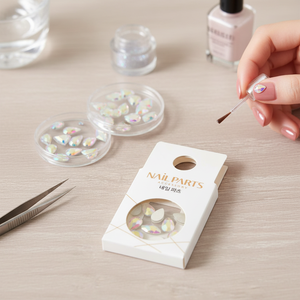 Kit professionnel de manucure et pédicure K-Beauty de Corée du Sud, 10 pièces, accessoires de décoration d'ongles 3D en forme de goutte d'eau, cristaux et pierres précieuses - Product Image 3