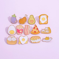 Offre Spéciale nouveau Style crème glacée épinglettes en gros mignon dessin animé vêtements décoration Badge personnalisé métal doux émail broche crème glacée