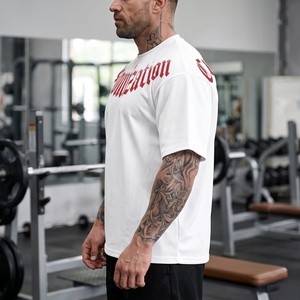 Camiseta Oversize Personalizada al por Mayor a Bajo Precio para Hombre, Estilo Urbano, con Estampado Gráfico, Lisa, de Algodón Pesado, Ropa OEM TKAN6618 - Product Image 2