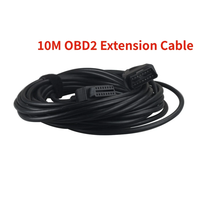 Conectores de Cable de extensión de coche OBD2 OBD II de 10 metros, conector macho a hembra de 16 Pines, 10m para interfaz de conector ELM327 automático