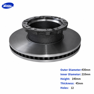 Disco de Freno de 410*210*140mm con 12 Orificios Roscados para MAN <span class=keywords><strong>Benzi</strong></span> Actros, Repuesto Universal para Eje de Camión Pesado - Product Image 1
