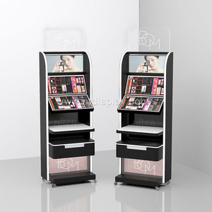 Bespoke Logo tùy chỉnh thiết kế mỹ phẩm trang điểm cửa hàng đồ nội thất cố định vẻ đẹp tạo nên sản phẩm thử nghiệm hiển thị đứng cho triển lãm - Product Image 3