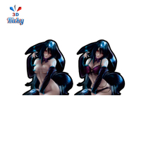 Pegatinas Mágicas de Anime que Cambian con la Temperatura - Diseño PET con Recubrimiento UV Impermeable y Efecto de Transformación en la Ropa