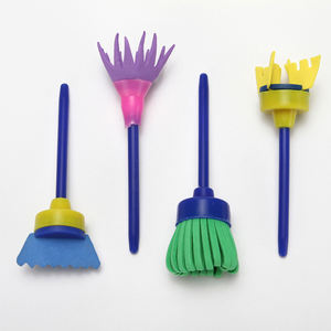 Peinture pour enfants, ensemble de 4 pièces, éponge eva, tête rotative, brosse éponge, graffiti pour enfants - Product Image 2