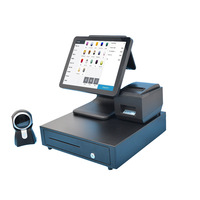 15 pouces écran tactile capacitif tout-en-un système de point de vente au détail Restaurant caisse enregistreuse POS Machine
