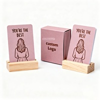 Cartes d'affirmation de la pleine conscience avec logo personnalisé OEM imprimant des citations inspirantes cartes d'affirmation quotidiennes pour femmes