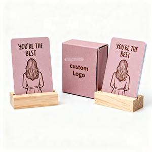 Tarjetas de afirmación con logotipo personalizado Impresión OEM Citas inspiradoras Tarjetas de afirmación de atención plena diaria para mujeres - Product Image 2