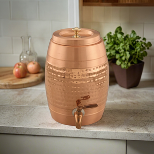 Distributeur d'eau artisanal en cuivre pur à 99,5 %, style moderne, écologique, avec logo personnalisé, modèle UC-HC-120, pour la maison - Product Image 1