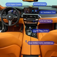 Nouvelle mise à niveau pour BMW F10 F18 2011-2017 : Kit de modification G38, écran Android, tableau de bord numérique LCD, panneau de climatisation