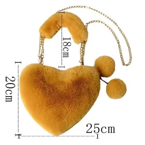 <span class=keywords><strong>Bolso</strong></span> Bandolera de Piel Sintética de Conejo con Forma de Corazón, Orejas de Conejo y Pompón Esponjoso, <span class=keywords><strong>Bolso</strong></span> de Mano con Cadena, Mini <span class=keywords><strong>Bolso</strong></span> de Hombro Lindo para Mujer - Product Image 4