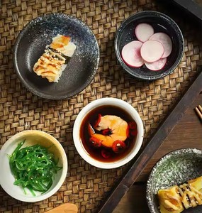 Assiette à sushi en céramique de luxe rétro, petit bol pour <span class=keywords><strong>sauce</strong></span>, service de table pour restaurant, usage domestique, ensemble pour mariage - Product Image 4
