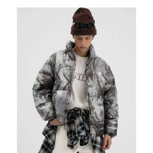 100% fibre de polyester matelassée Texture tissu élément de branche à la mode imprimé pour les doudounes et vestes de style côtelé pour filles - Product Image 6