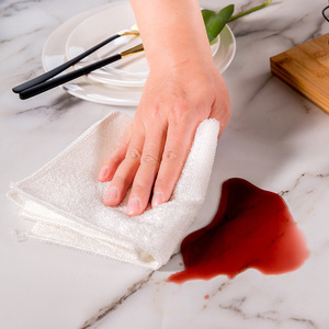 Bamboo Fiber Dishcloth Rectangle Double Layer Thickened <b>Absorbent</b> Kitchen Cleaning <b>Cloth</b> For Pots And Pans - Product Image 3