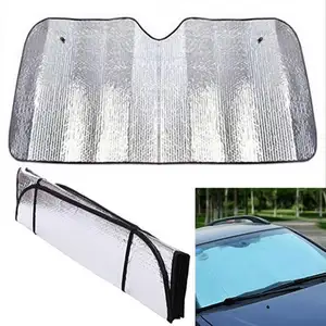 customized print parasol de coche EPE aluminum foil 150*80cm car sunshade universal fit car window sunshade