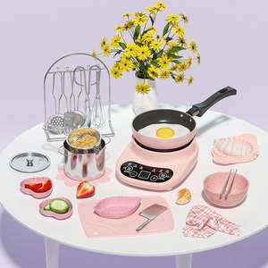 Nouvelle conception, ensemble de cuisine miniature de 12 pièces pour la vraie cuisine, jouets de cuisine, ustensiles de cuisine, jeu de rôle de <span class=keywords><strong>chef</strong></span>, cuisine amusante à la maison - Product Image 3