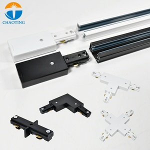 Système de rails d'éclairage à 2 fils, 3 fils, 4 fils, noir et <span class=keywords><strong>blanc</strong></span>, 1 m, 2 m, rails d'éclairage GU10, <span class=keywords><strong>rail</strong></span> d'éclairage en aluminium, <span class=keywords><strong>rail</strong></span> d'éclairage <span class=keywords><strong>LED</strong></span> - Product Image 3