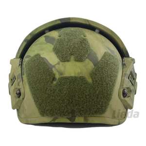 خوذة تكتيكية عالية القطع بنمط التمويه مصنوعة من الأراميد مع إطار هوائي للحماية - Product Image 4