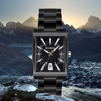 Montre classique vintage 2022 pour hommes, montres en acier inoxydable, étanches, avec date, bracelet en cuir, sport, quartz