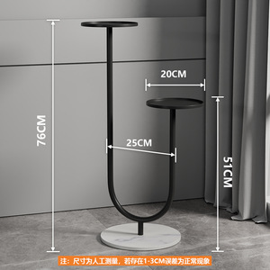 Support pour plantes d'<span class=keywords><strong>intérieur</strong></span> Support pour pots de fleurs en métal multicouche à 2 niveaux <span class=keywords><strong>Piédestal</strong></span> pour plantes d'or pour balcon Patio - Product Image 5