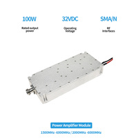 Module amplificateur de puissance RF numérique GAN à faible bruit de 100W, 1600-6000MHz, 2000-6000MHz, haute puissance, avec carte de circuit