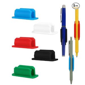 Self Adhesive Silicone Pen Holder Clip,<b>Wall</b> Mount Pencil Marker Storage for Desk Refrigerator <b>Whiteboard</b> Office Supplies - Product Image 1