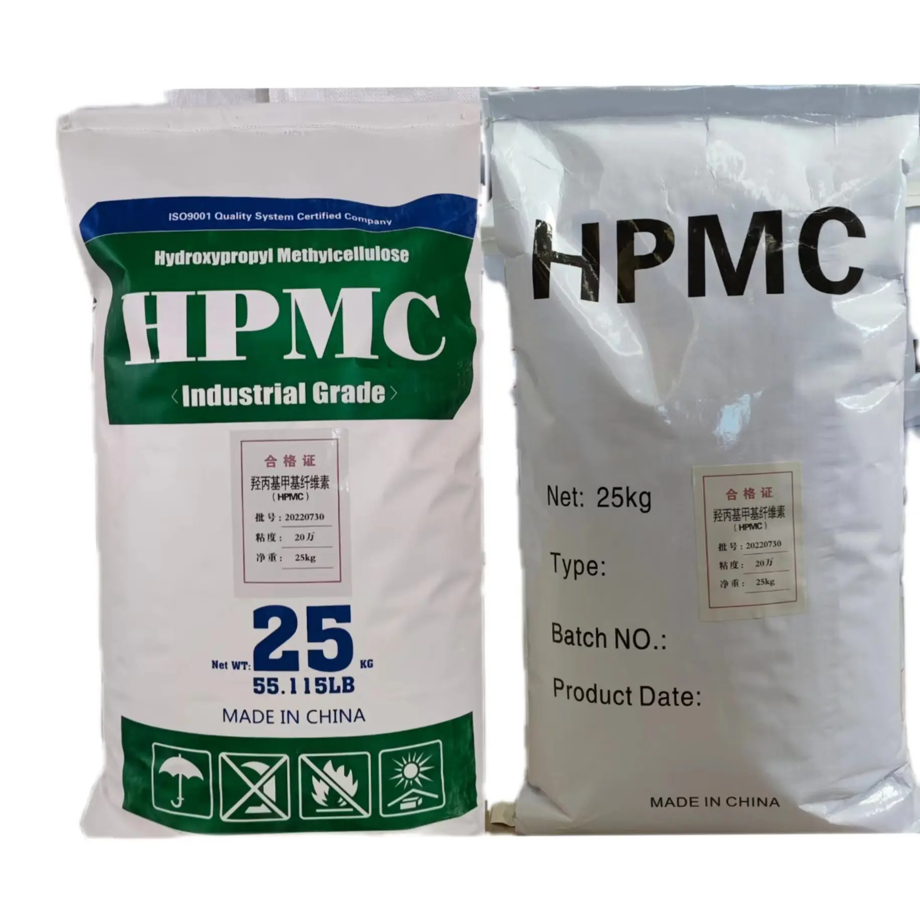 25Kg Hpmc Hoge Zuiverheid En Viscositeit Industrie Kwaliteit Bouw Chemische