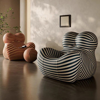 Canapé Nordic Light Luxury Mom's Hug, fauteuil lounge individuel créatif et minimaliste, fauteuil d'appoint compressible pour salon et balcon