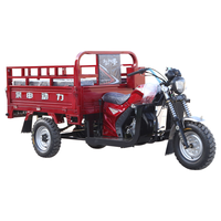 Nouvelle moto à trois roues Zongshen à double usage (passagers et marchandises) avec un simple abri contre la pluie, alimentée par un nouveau moteur