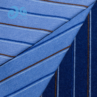 Tissu denim à rayures chenille bleu roi, velours côtelé tendance Gen Z, vêtements streetwear pour jeunes, directement de l'usine, en stock, OEM