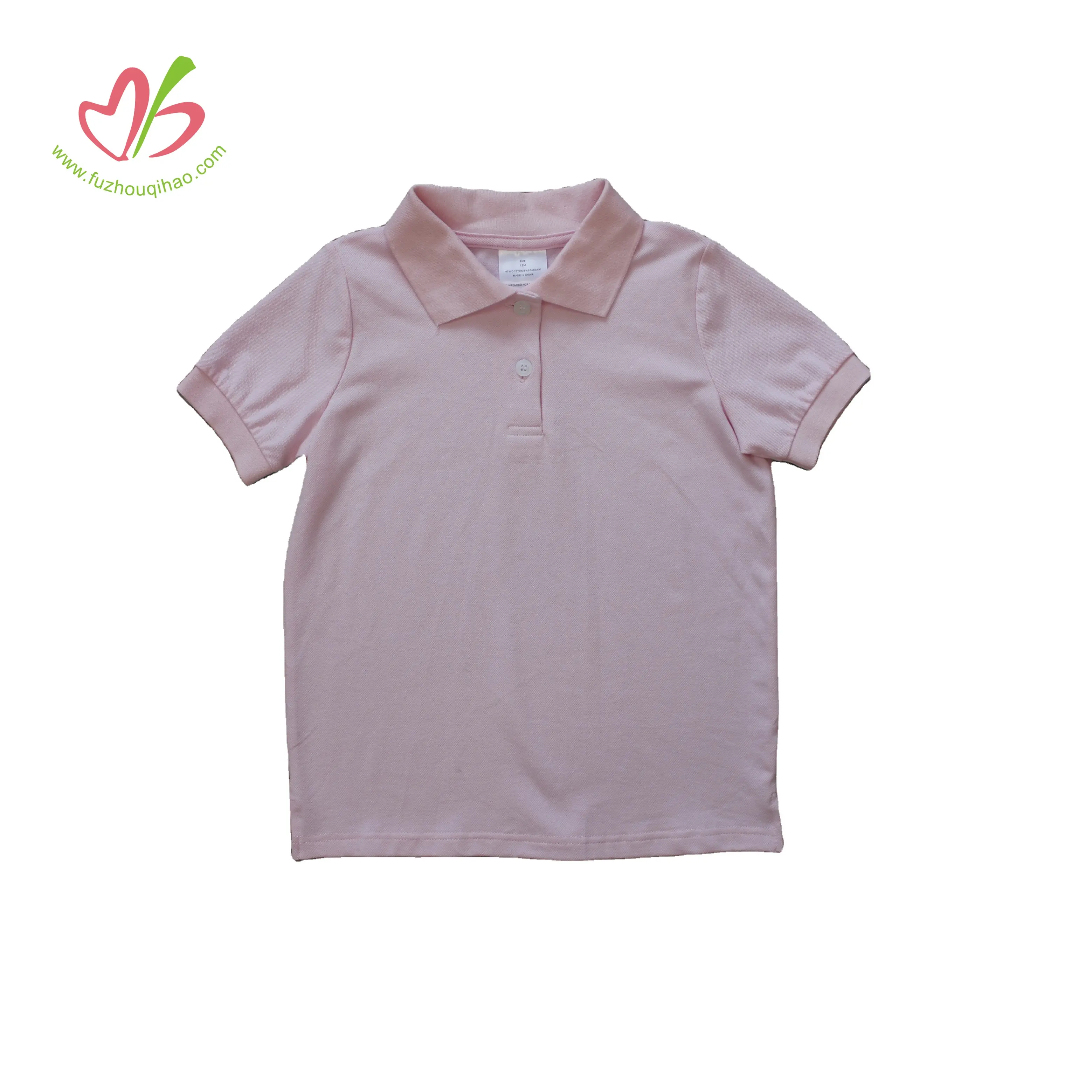 ベストセラーキッズトップス幼児赤ちゃん幼児女の子夏服スーパーソフトコットン半袖男の子のポロシャツ