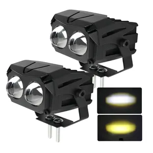 High Power IP68 Car Fog Lamp Auto 24 Volt 12v Dual Color SUV Offroad Truck 3インチLED Work Lights