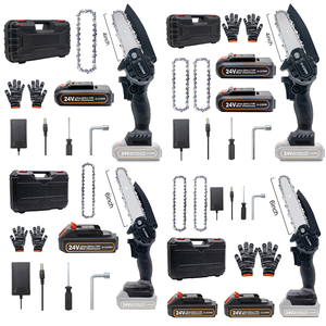 Mini tronçonneuse portative sans fil 21V 550W de 4/6 pouces pour la coupe d'arbres, motosierra à batterie pour le bois, nouvelle offre promotionnelle - Product Image 3