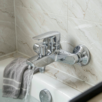 Robinet de baignoire moderne et minimaliste avec eau chaude et froide, en alliage de zinc, avec noyau en céramique, adapté aux salles de bain d'hôtels et d'appartements