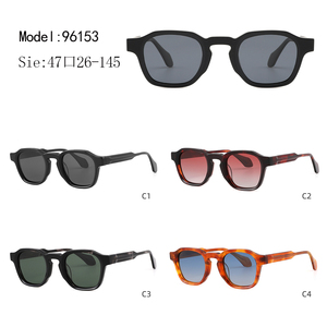 Lunettes de soleil unisexes carrées à monture intégrale, monture écaille de tortue, verres bleus dégradés, protection UV 100%, style rétro, protection solaire pour adultes - Product Image 3